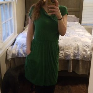 Gilli Green Light Flowy Dress with Pockets